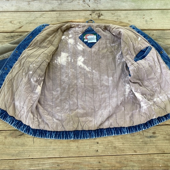 Vintage Eagles Ridgre Outfitters Jean Trucker Jacket - Picture 6 of 8